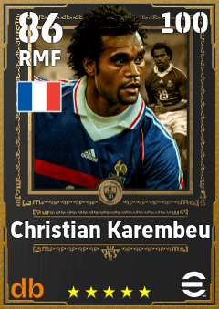 Christian Karembeu — RMF, OVR 86, MAX 100
