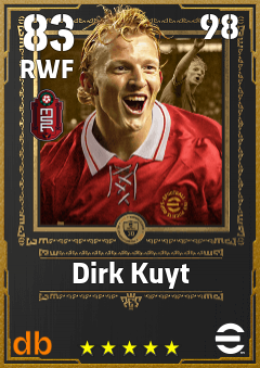 Dirk Kuyt — RWF, OVR 83, MAX 98