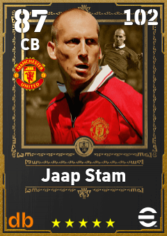 Jaap Stam — CB, OVR 87, MAX 102