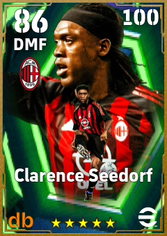 Clarence Seedorf — DMF, OVR 86, MAX 100