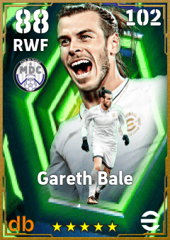 Gareth Bale — RWF, OVR 88, MAX 102