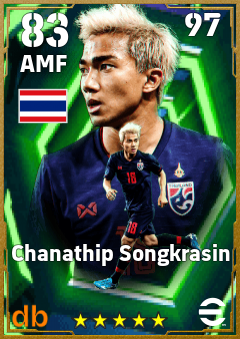 Chanathip Songkrasin — AMF, OVR 83, MAX 97