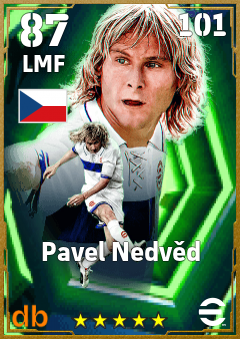 Pavel Nedvěd — LMF, OVR 87, MAX 101