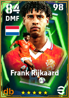 Frank Rijkaard — DMF, OVR 84, MAX 98