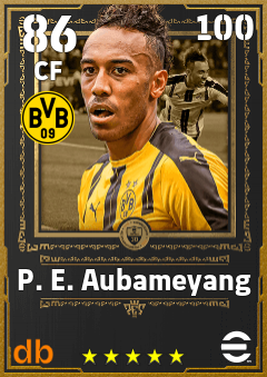 P. E. Aubameyang — CF, OVR 86, MAX 100