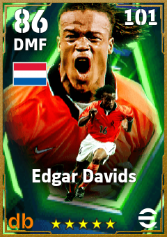 Edgar Davids — DMF, OVR 86, MAX 101