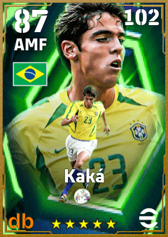 Kaká — AMF, OVR 87, MAX 102