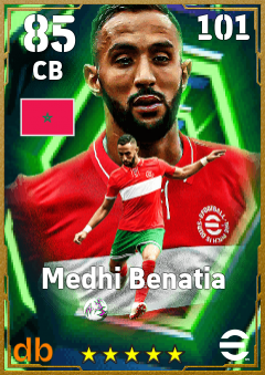Medhi Benatia — CB, OVR 85, MAX 101