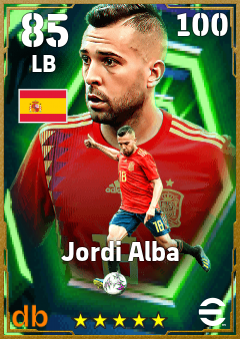 Jordi Alba — LB, OVR 85, MAX 100