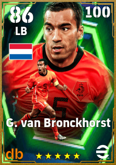 G. van Bronckhorst — LB, OVR 86, MAX 100