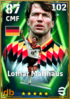 Lothar Matthäus — CMF, OVR 87, MAX 102