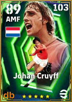 Johan Cruyff — AMF, OVR 89, MAX 103