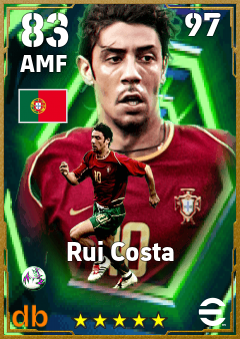Rui Costa — AMF, OVR 83, MAX 97