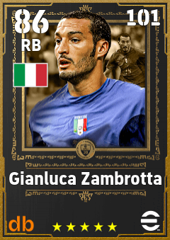 Gianluca Zambrotta — RB, OVR 86, MAX 101