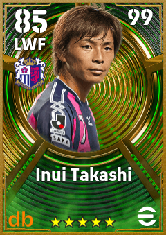 Inui Takashi — LWF, OVR 85, MAX 99
