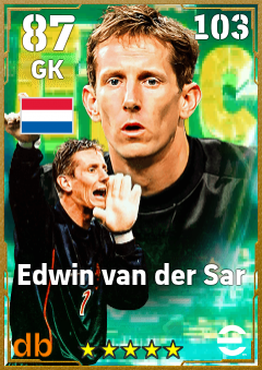 Edwin van der Sar — GK, OVR 87, MAX 103