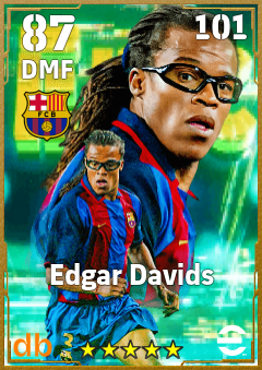 Edgar Davids — DMF, OVR 87, MAX 89