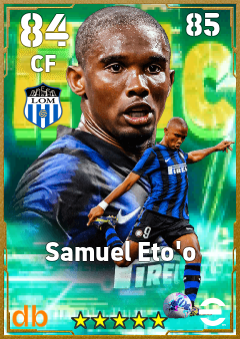 Samuel Eto'o — CF, OVR 84, MAX 85