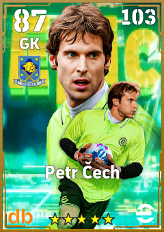 Petr Čech — GK, OVR 87, MAX 103