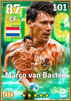 Marco van Basten — CF, OVR 87, MAX 101