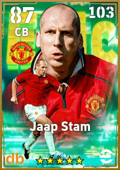 Jaap Stam — CB, OVR 87, MAX 103