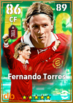 Fernando Torres — CF, OVR 86, MAX 89