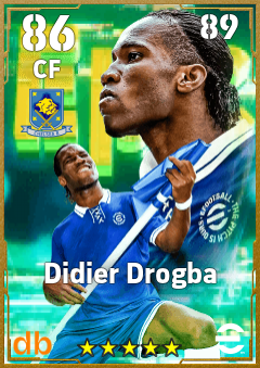 Didier Drogba — CF, OVR 86, MAX 89