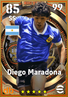 Diego Maradona — SS, OVR 85, MAX 99