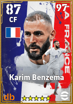 Karim Benzema eFootball player card