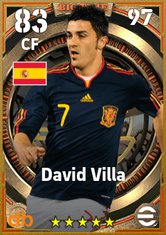 David Villa eFootball player card