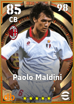 Paolo Maldini — CB, OVR 85, MAX 98