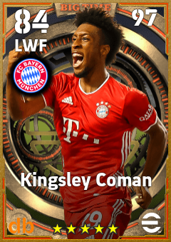 Kingsley Coman eFootball player card