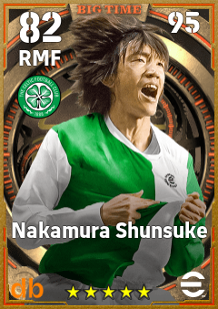 Nakamura Shunsuke — RMF, OVR 82, MAX 95