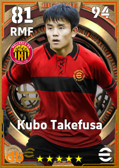 Kubo Takefusa — RMF, OVR 81, MAX 94