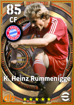 K. Heinz Rummenigge — CF, OVR 85, MAX 85