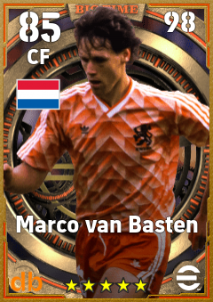 Marco van Basten — CF, OVR 85, MAX 98