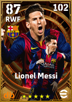 Lionel Messi eFootball player card