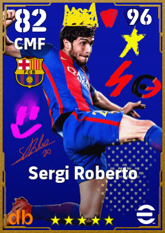 Sergi Roberto — CMF, OVR 82, MAX 96