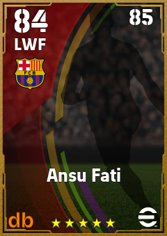 Ansu Fati eFootball player card