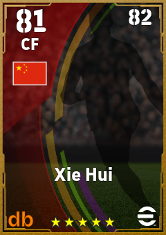 Xie Hui — CF, OVR 81, MAX 82