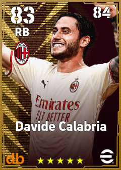 Davide Calabria — RB, OVR 83, MAX 84