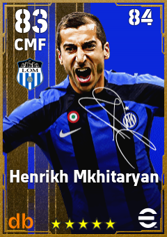 Henrikh Mkhitaryan — CMF, OVR 83, MAX 84