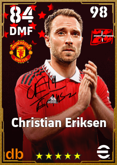 Christian Eriksen — DMF, OVR 84, MAX 98