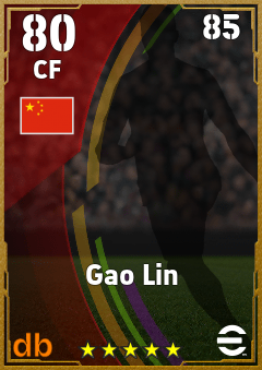 Gao Lin — CF, OVR 80, MAX 85