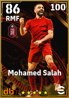 Mohamed Salah — RMF, OVR 86, MAX 100