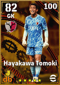 Hayakawa Tomoki — GK, OVR 82, MAX 100