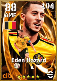 Eden Hazard — AMF, OVR 88, MAX 104