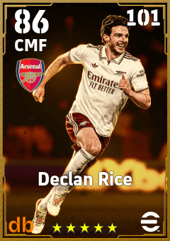 Declan Rice eFootball player card