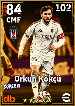 Orkun Kökçü — CMF, OVR 84, MAX 102