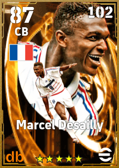Marcel Desailly — CB, OVR 87, MAX 102
